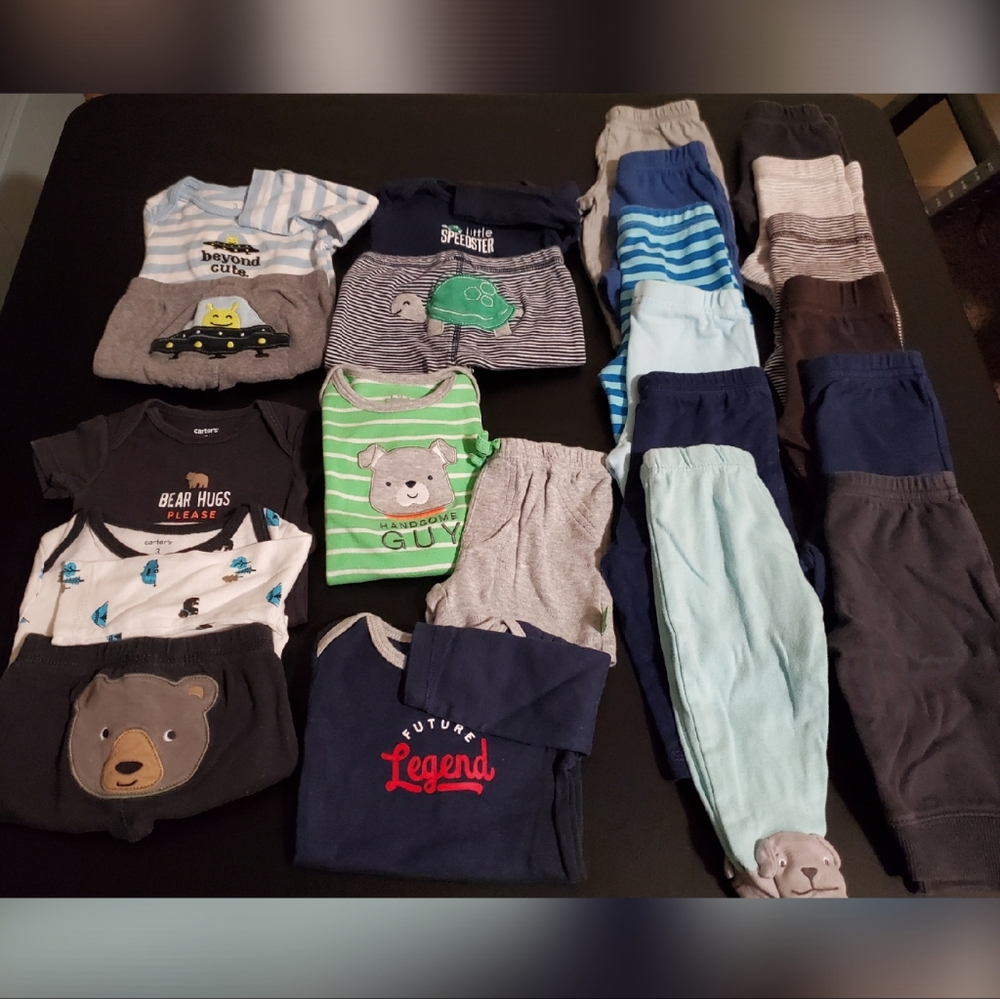 Baby boy pajama sets and lounge pants size 3 months